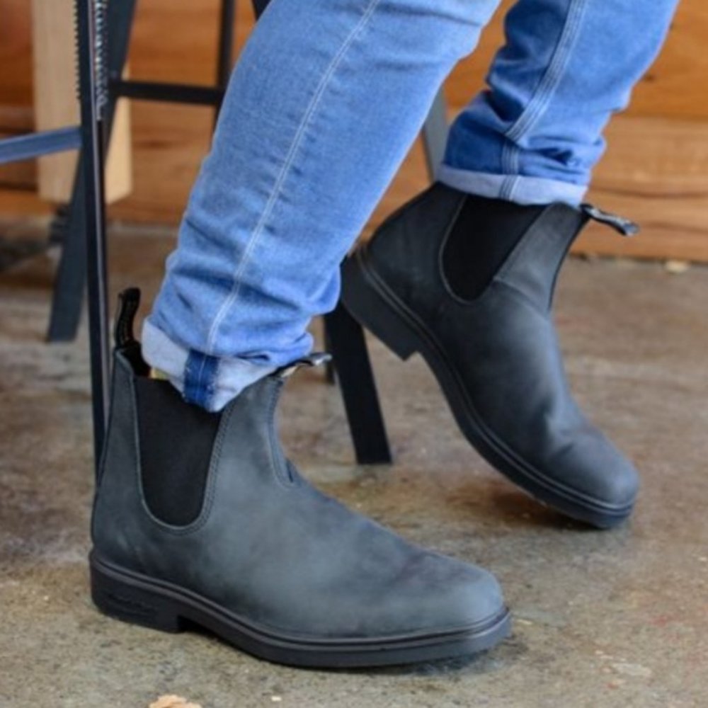 New Blundstone 1308 Rustic Black Chelsea Boot